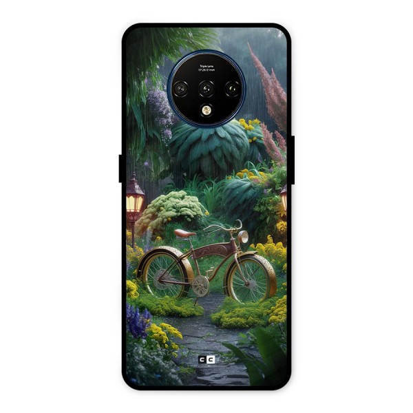 Vintage Cycle In Garden Metal Back Case for OnePlus 7T