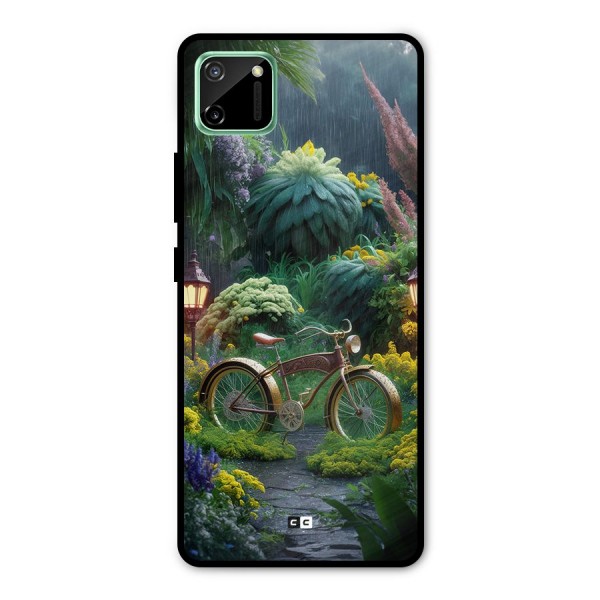 Vintage Cycle In Garden Metal Back Case for Realme C11