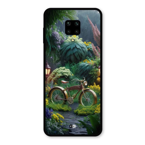Vintage Cycle In Garden Metal Back Case for Redmi Note 9 Pro Max