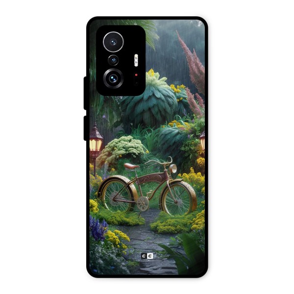Vintage Cycle In Garden Metal Back Case for Xiaomi 11T Pro
