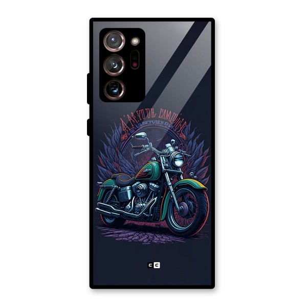 Vintage Desi Bike Glass Back Case for Galaxy Note 20 Ultra 5G