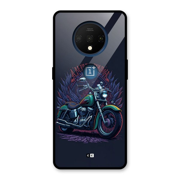 Vintage Desi Bike Glass Back Case for OnePlus 7T