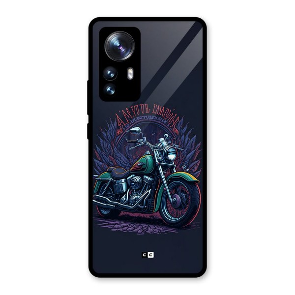 Vintage Desi Bike Glass Back Case for Xiaomi 12 Pro