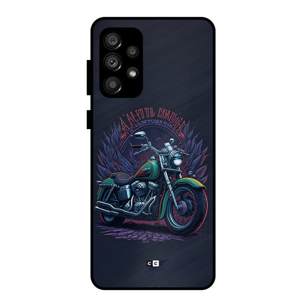 Vintage Desi Bike Metal Back Case for Galaxy A73 5G