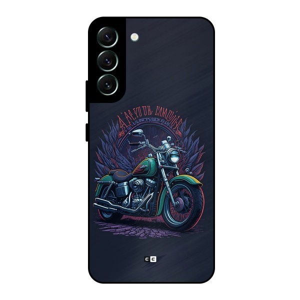 Vintage Desi Bike Metal Back Case for Galaxy S22 Plus 5G