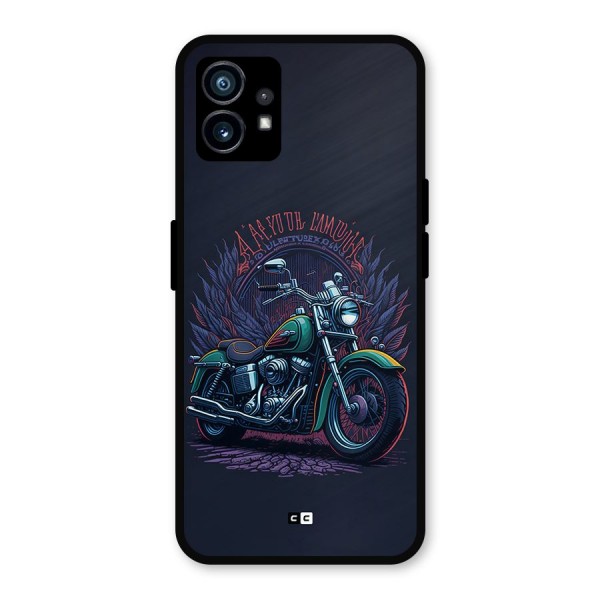 Vintage Desi Bike Metal Back Case for Nothing Phone 1