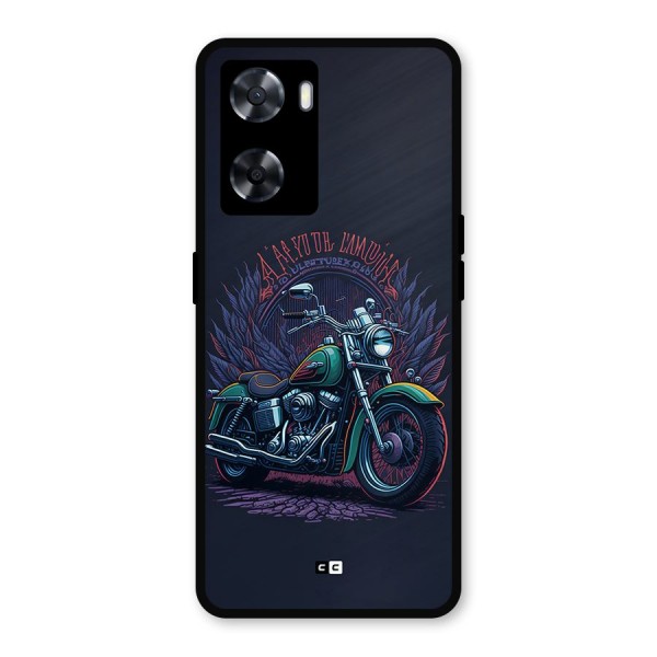 Vintage Desi Bike Metal Back Case for Oppo A77
