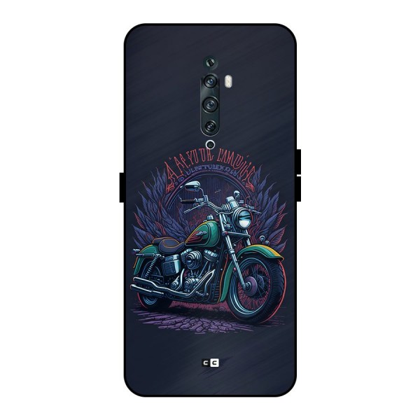 Vintage Desi Bike Metal Back Case for Oppo Reno2 F