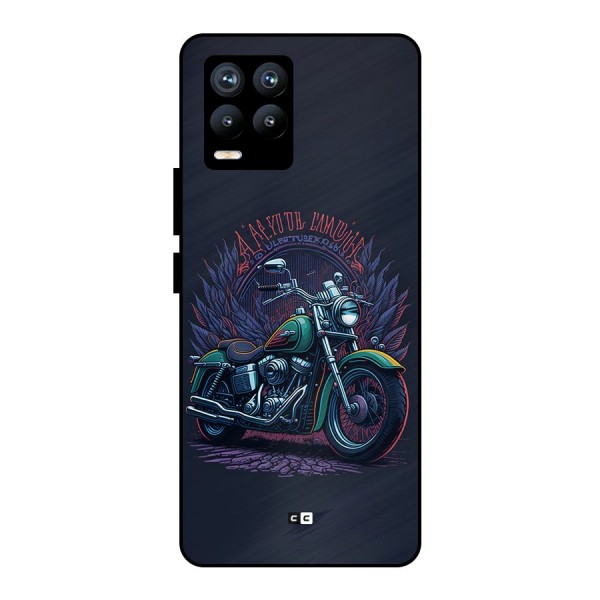 Vintage Desi Bike Metal Back Case for Realme 8 Pro