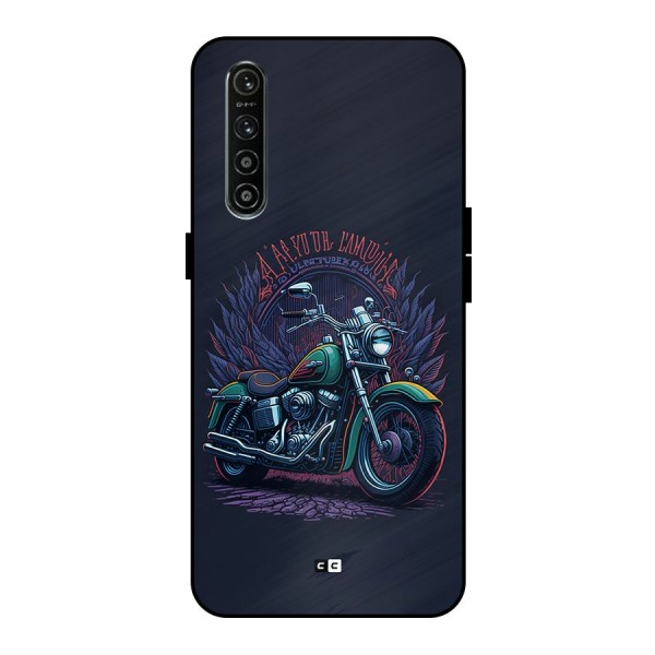 Vintage Desi Bike Metal Back Case for Realme XT