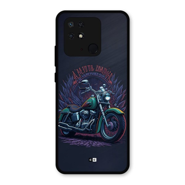 Vintage Desi Bike Metal Back Case for Redmi 10 Power