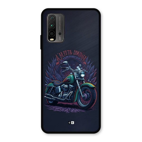 Vintage Desi Bike Metal Back Case for Redmi 9 Power