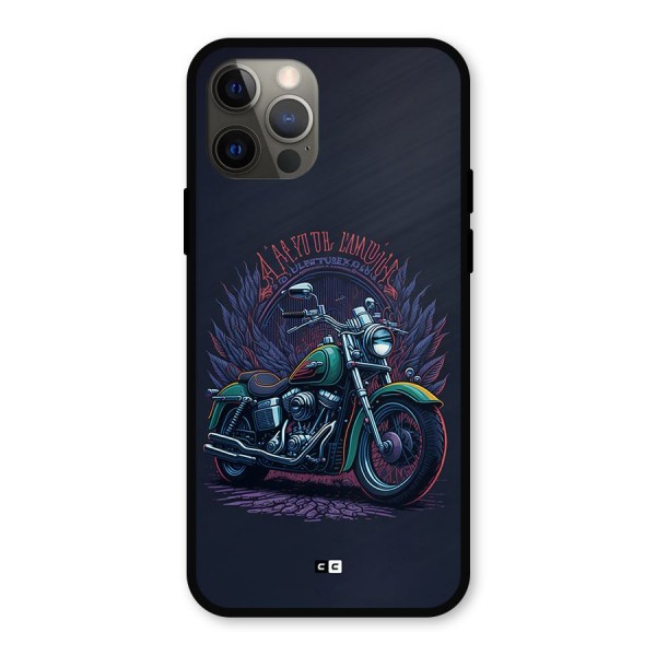 Vintage Desi Bike Metal Back Case for iPhone 12 Pro