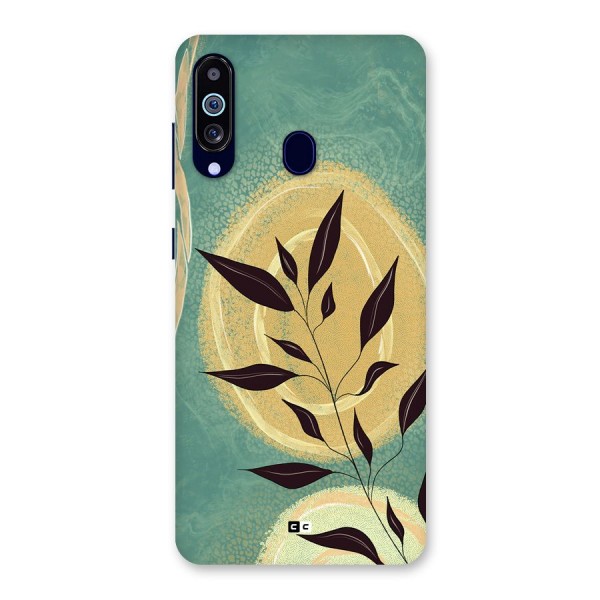 Vintage Leaf Art Back Case for Galaxy A60