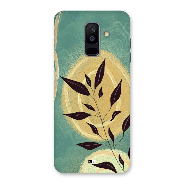 Vintage Leaf Art Back Case for Galaxy A6 Plus