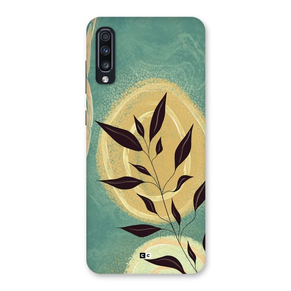 Vintage Leaf Art Back Case for Galaxy A70