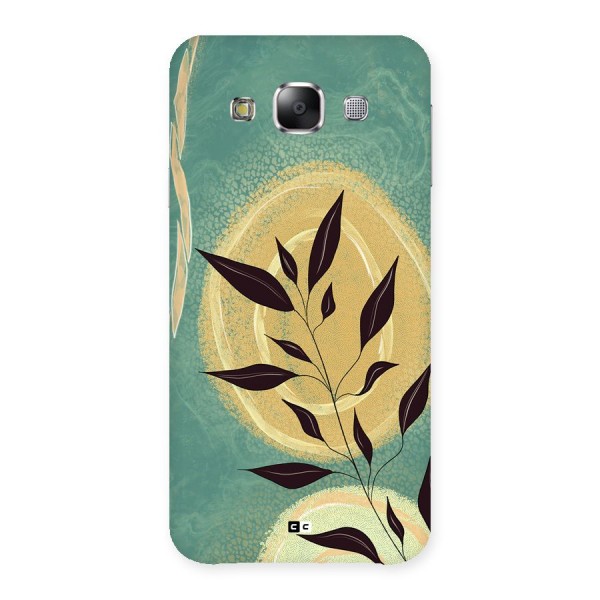 Vintage Leaf Art Back Case for Galaxy E5