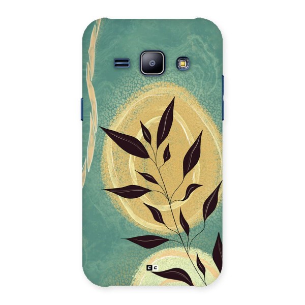 Vintage Leaf Art Back Case for Galaxy J1