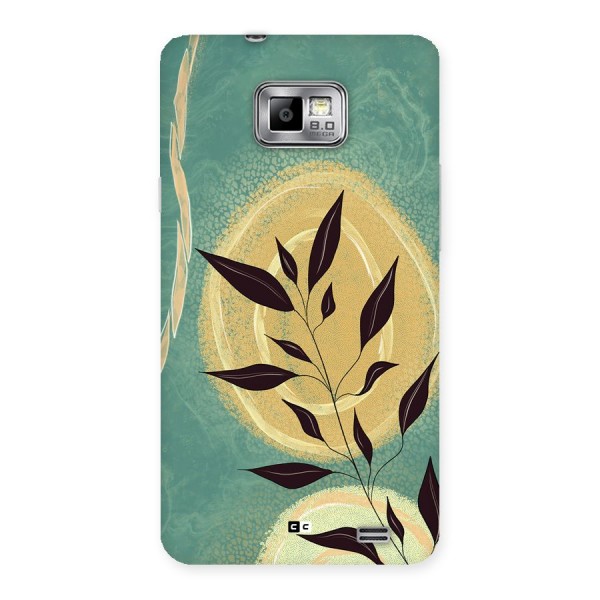 Vintage Leaf Art Back Case for Galaxy S2