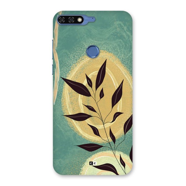 Vintage Leaf Art Back Case for Honor 7C