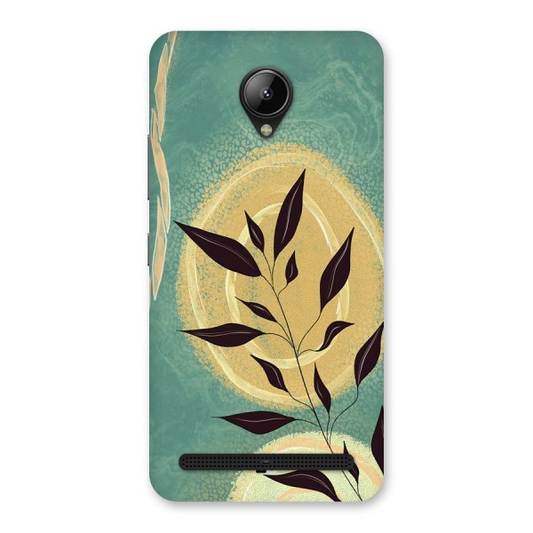 Vintage Leaf Art Back Case for Lenovo C2