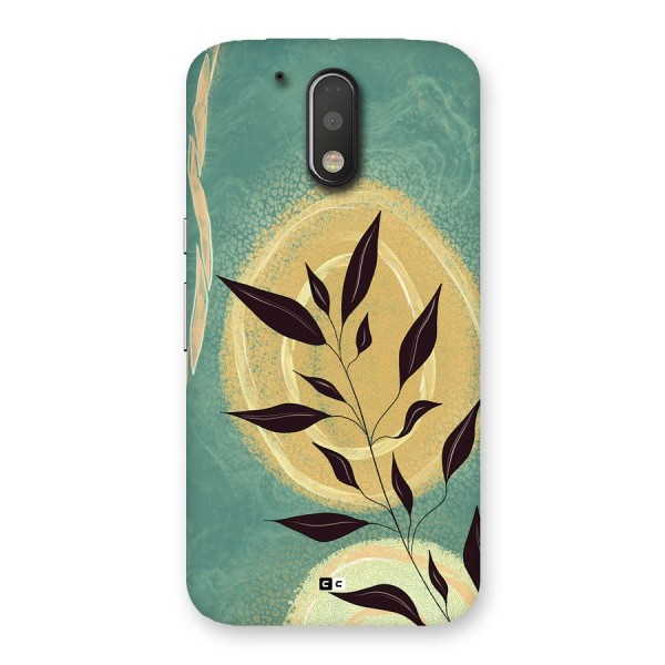 Vintage Leaf Art Back Case for Moto G4 Plus