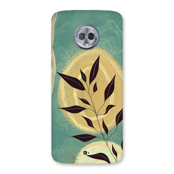 Vintage Leaf Art Back Case for Moto G6