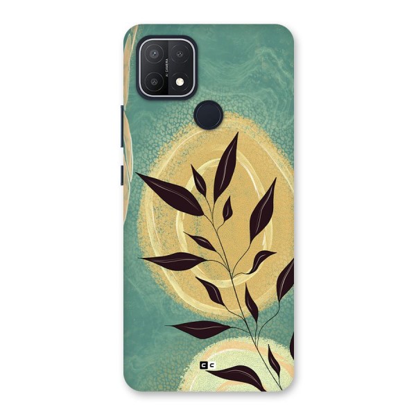 Vintage Leaf Art Back Case for Oppo A15s