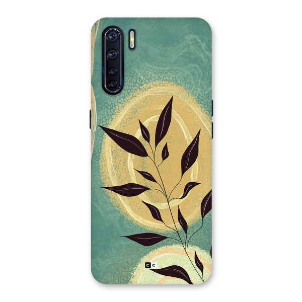 Vintage Leaf Art Back Case for Oppo F15
