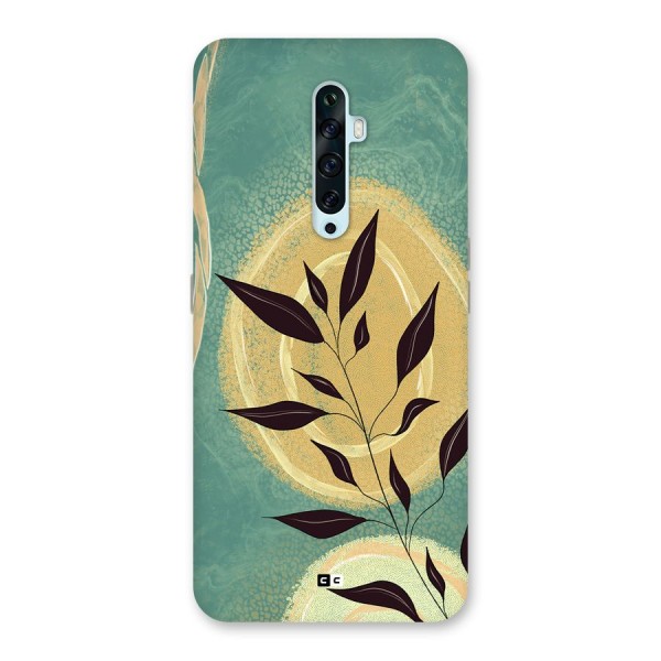 Vintage Leaf Art Back Case for Oppo Reno2 F