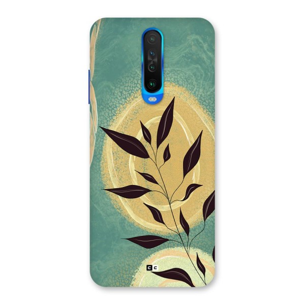 Vintage Leaf Art Back Case for Poco X2