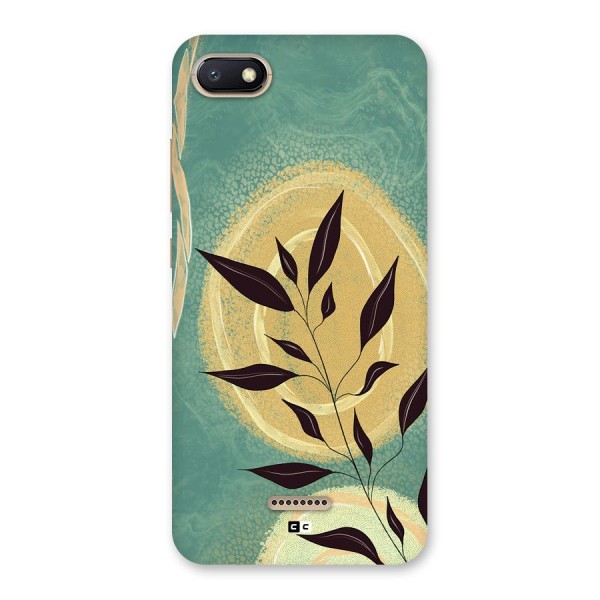 Vintage Leaf Art Back Case for Redmi 6A