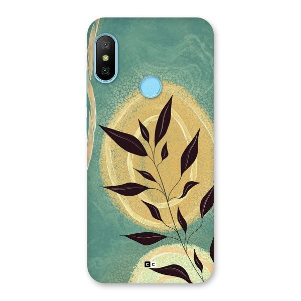 Vintage Leaf Art Back Case for Redmi 6 Pro