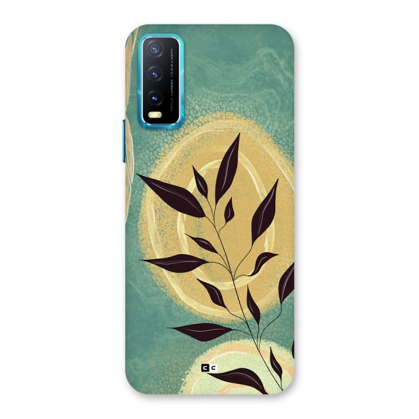 Vintage Leaf Art Back Case for Vivo Y20i