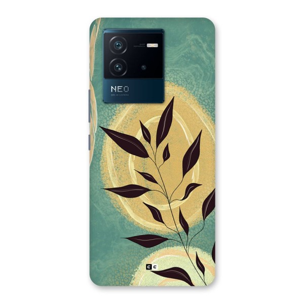 Vintage Leaf Art Back Case for Vivo iQOO Neo 6 5G