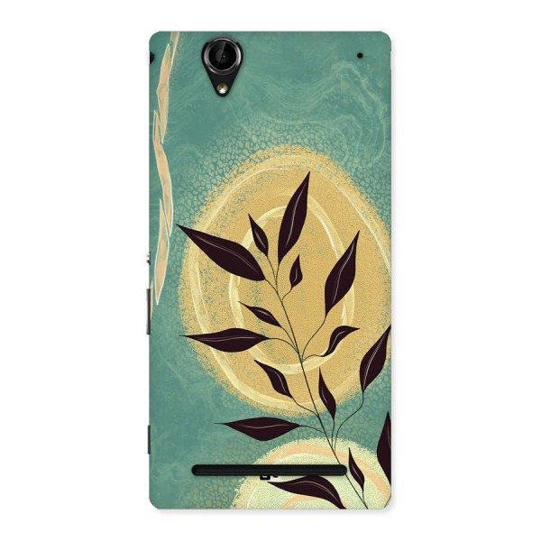 Vintage Leaf Art Back Case for Xperia T2