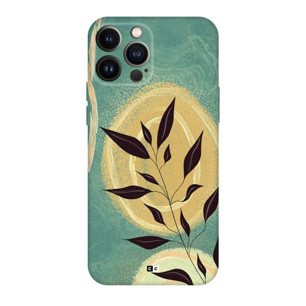 Vintage Leaf Art Back Case for iPhone 13 Pro Max