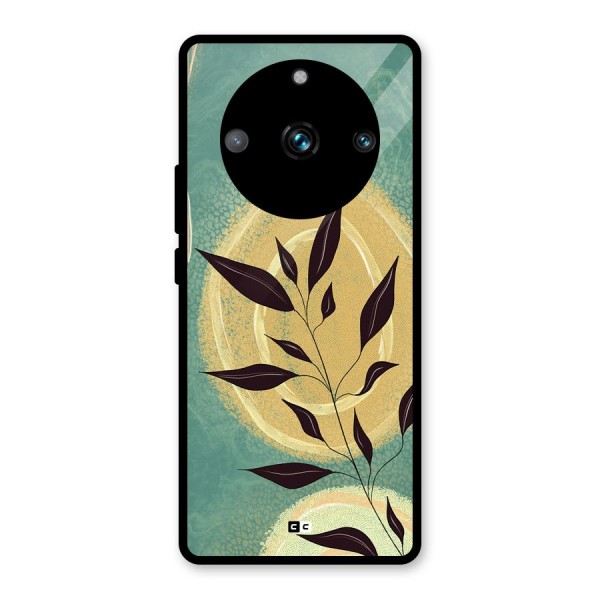 Vintage Leaf Art Glass Back Case for Realme 11 Pro