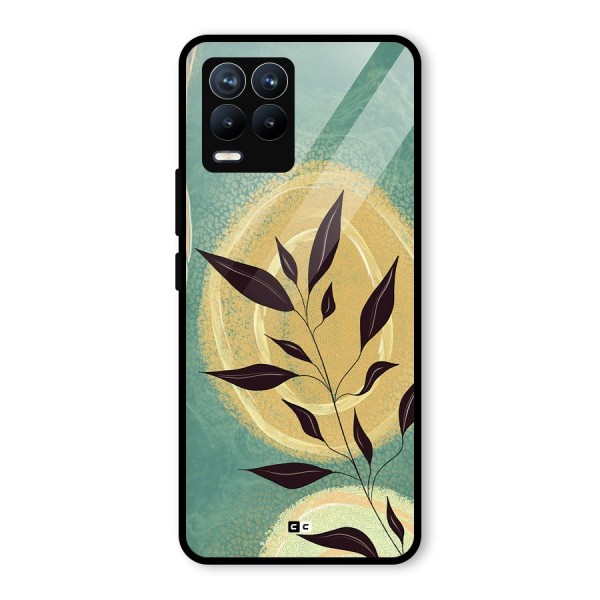 Vintage Leaf Art Glass Back Case for Realme 8 Pro