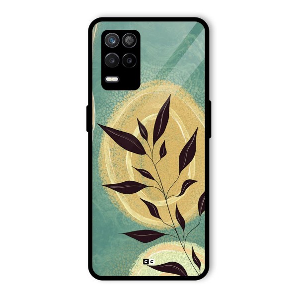 Vintage Leaf Art Glass Back Case for Realme 9 5G