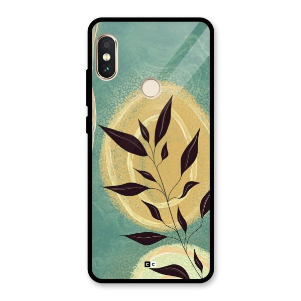 Vintage Leaf Art Glass Back Case for Redmi Note 5 Pro
