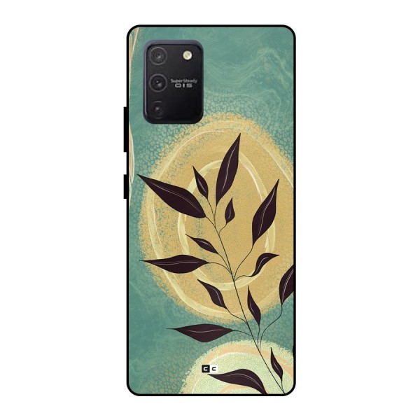 Vintage Leaf Art Metal Back Case for Galaxy S10 Lite