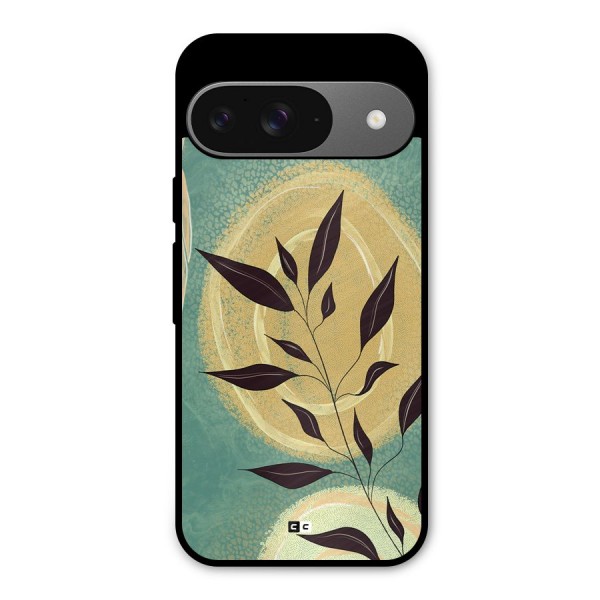 Vintage Leaf Art Metal Back Case for Google Pixel 9