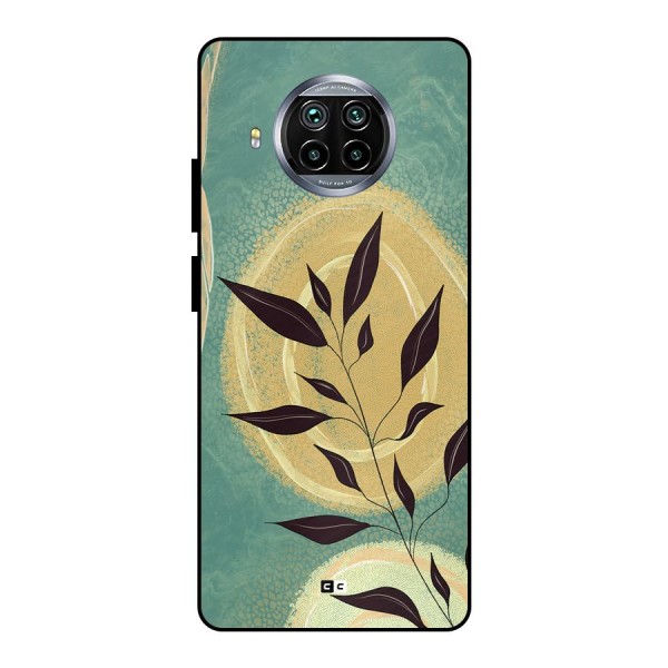 Vintage Leaf Art Metal Back Case for Mi 10i