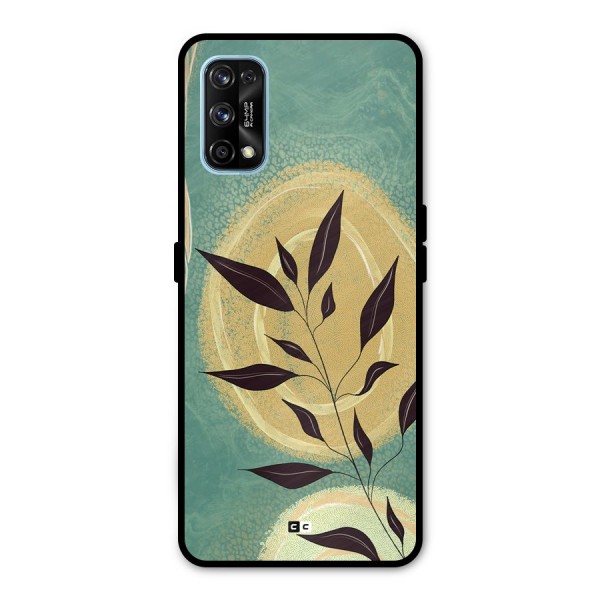 Vintage Leaf Art Metal Back Case for Realme 7 Pro