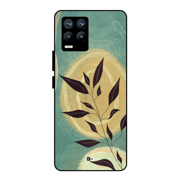 Vintage Leaf Art Metal Back Case for Realme 8 Pro