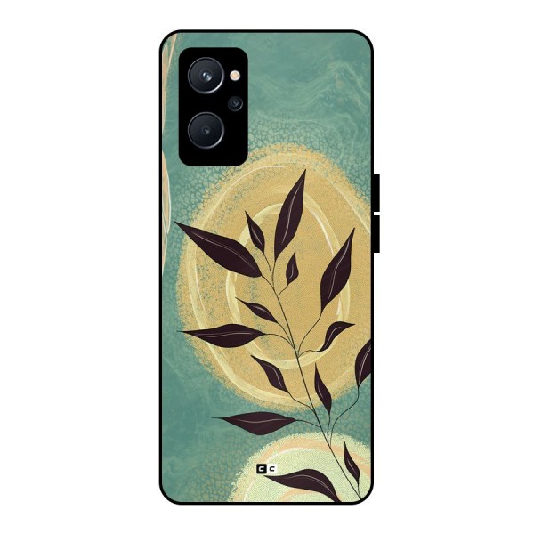 Vintage Leaf Art Metal Back Case for Realme 9i 5G