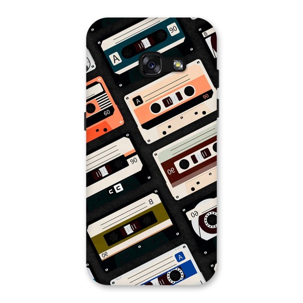 Vintage Retro Cassettes Back Case for Galaxy A3 (2017)