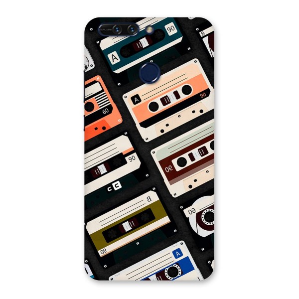 Vintage Retro Cassettes Back Case for Honor 8 Pro