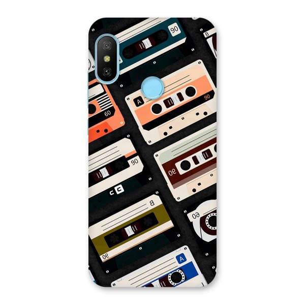 Vintage Retro Cassettes Back Case for Redmi 6 Pro